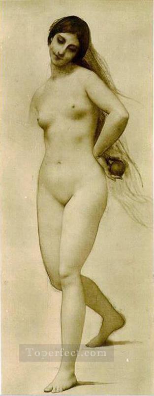 Eva desnuda Jules Joseph Lefebvre Pintura al óleo